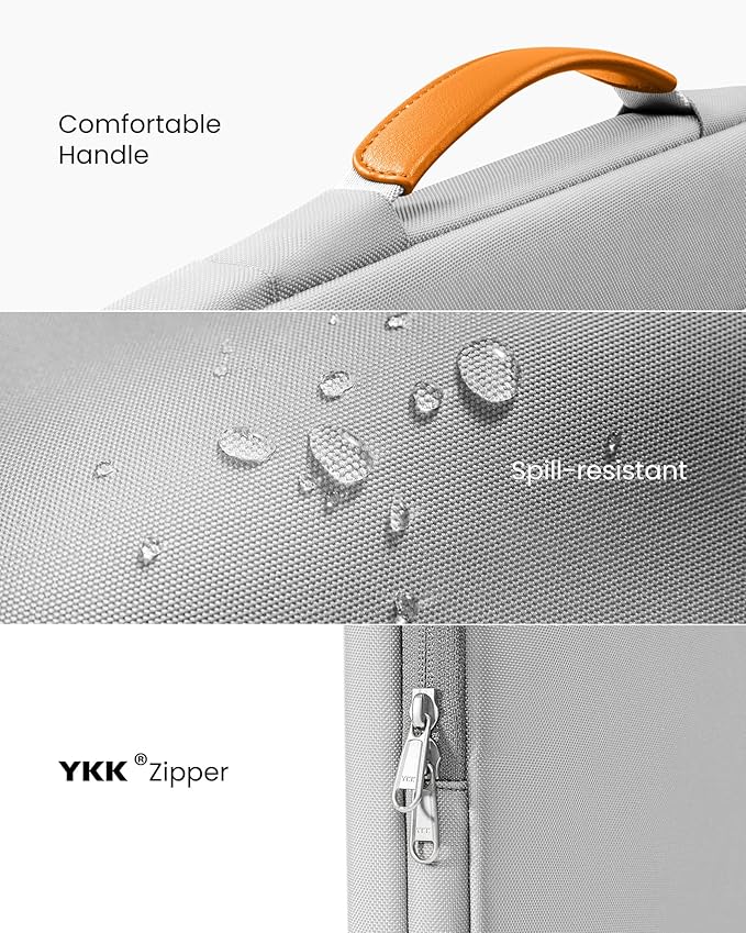 tomtoc 360 Protective Laptop Carrying Case for 2024 New 16-inch MacBook Pro M4/M3/M2/M1 Pro/Max 2024-2019, Water-Resistant Laptop Bag Sleeve with Accessory Pocket for The New Razer Blade 15