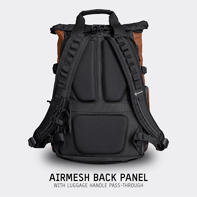 WANDRD PRVKE 21L, V3 Backpack: Weather-Resistant Travel & Camera Backpack with Laptop Sleeve, Quick Side Access, Clamshell Opening – Ideal Photography & Travel Bag (Sedona Orange)