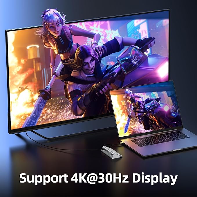 USB C Hub, 10-in-1 USB Docking Station, Aluminum USB to Ethernet Adapter with 4K HDMI, PD 100W, 1Gbps Ethernet, USB-C and 2 USB A 3.0 5Gbps, 2 USB 2.0, SD/TF Slot for MacBook Air/Pro, iPad