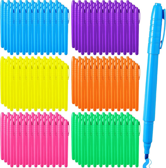 Seajan 120 Pack Highlighters Assorted Colors Highlighter Markers Chisel Tip Highlighter Pens Quick Drying Markers Bulk for Adults Home Office Supplies(Cute Colors)