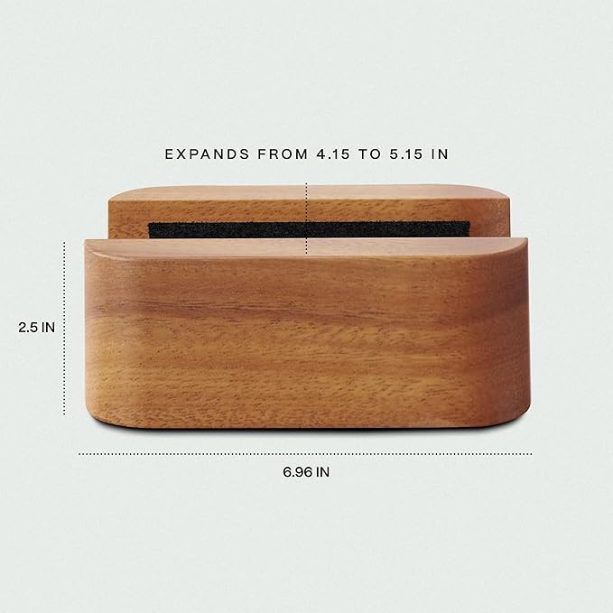 Adjustable Dual Vertical Laptop Stand for Desk, Wooden Laptop Holder, MacBook Pro Stand, Wood Mac Air Dock