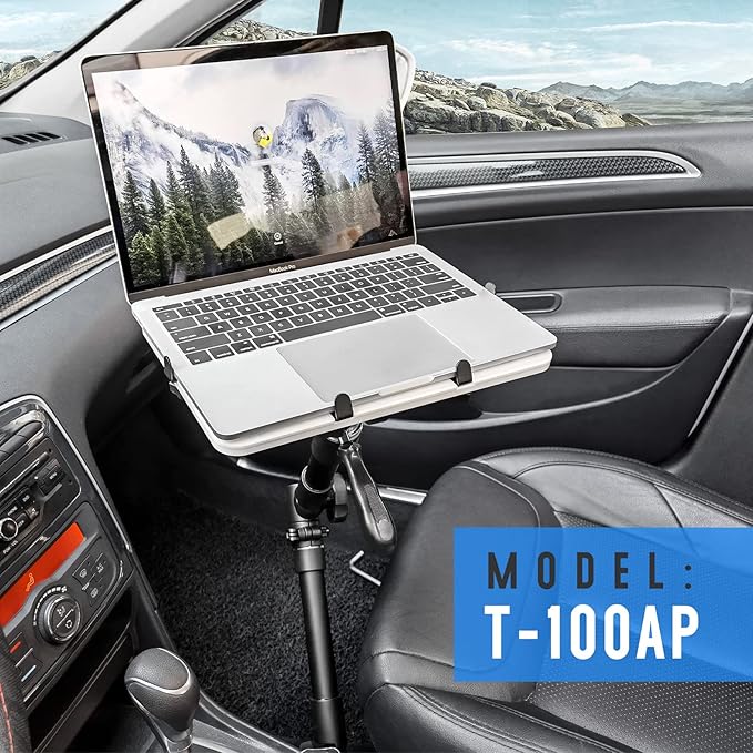 AA-Products T-100AP Aluminum Vehicle Tablets/Laptop/Ultrabooks Computer Mount Stand for Trucks-Vans-Cars-SUVs