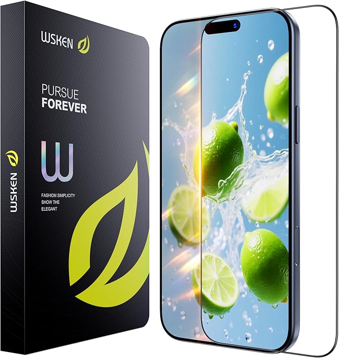 WSKEN for iPhone 17 Pro Screen Protector - AR Original Visual, [100% Anti Reflection] Shatterproof Screen Protector 17 Pro Anti Glare Tempered Glass with Zero Bubble Installation Box, 2 PCS