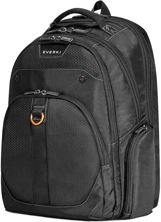 EVERKI Atlas 29.5L Business Laptop Backpack – Travel Backpack for Women & Men, Work/Travel Bag, Laptop Bag Fits 15.6-Inch, Backpack for Women, Men’s Laptop Bags – Black (EKP121S15)