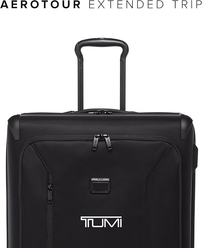 TUMI - Aerotour 4 Wheel Expandable Luggage - Men's and Women's Lightweight Business and Leisure Travel Suitcase - 31" Extended Trip Expandable Packing Case, Black