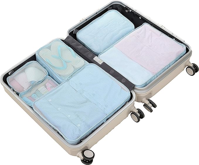 JJ POWER Travel Packing Cubes, Luggage Organizers with Shoe Bag
