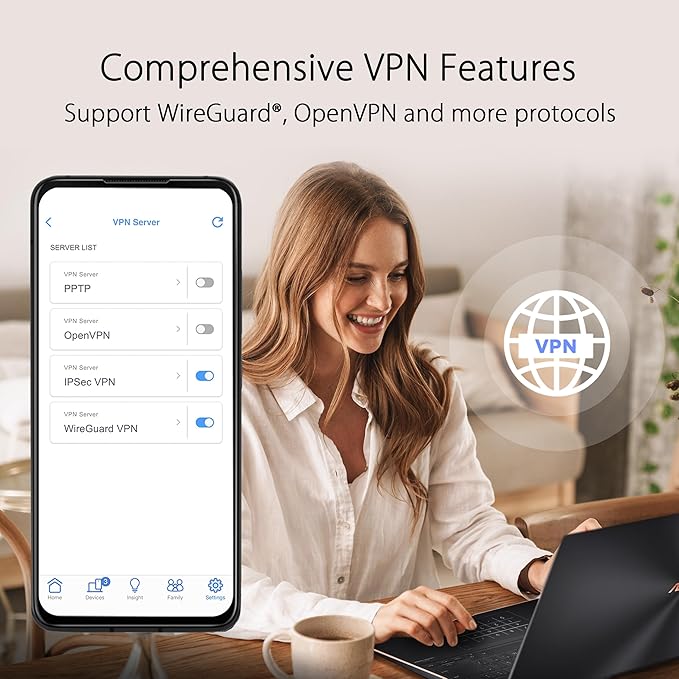 ASUS ZenWiFi XT9 AX7800 Tri-Band WiFi6 Mesh WiFiSystem (1Pack), 802.11ax, up to 2850 sq ft & 4+ Rooms, AiMesh, Lifetime Free Internet Security, Parental Controls, 2.5G WAN Port, UNII 4, White