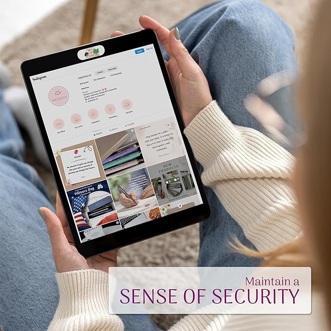 MESMOS Laptop Camera Cover Slide Cute, Laptop Accessories, Computer Camera Webcam Cover Slide, Web Cam Privacy Cam Blocker. Fits MacBook Pro & Air, iPad iMac (Large)