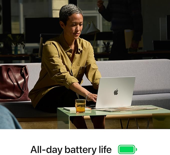 Apple 2024 MacBook Pro Laptop with M4 Pro, 14‑core CPU, 20‑core GPU: Built for Apple Intelligence, 16.2-inch Display, 24GB Unified Memory, 512GB SSD Storage; Silver with AppleCare+ (3 Years)