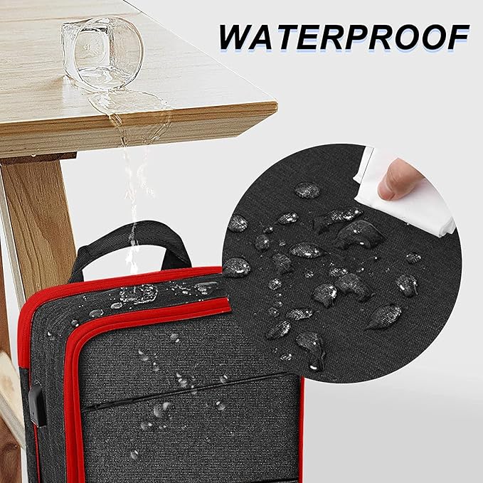 ZINZ Slim & Expandable Laptop Backpack Water Resistant Travel Backpack Compatible with MacBook Air/Pro 13-14 inch XPS 13 Surface 13.5" and Most 13-14 inch NoteBooks,B01RD01