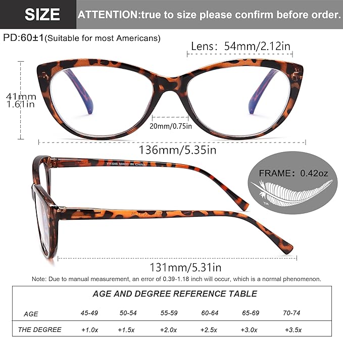 EYEURL 4 Pack Cat Eye Reading Glasses for Women, Blue Light Blocking Readers Lightweight Spring Hinge Anti Eyestrain UV Fashion Eyeglasses +1.25