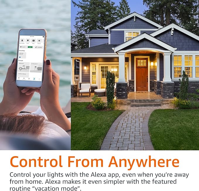 Amazon Basics Smart Plug Power Strip with 3 Individually Controlled Outlets and 2 USB Ports (1 USB-A and 1 USB-C), Works with Alexa Only, 2.4 GHz Wi-Fi, No Hub Required, White