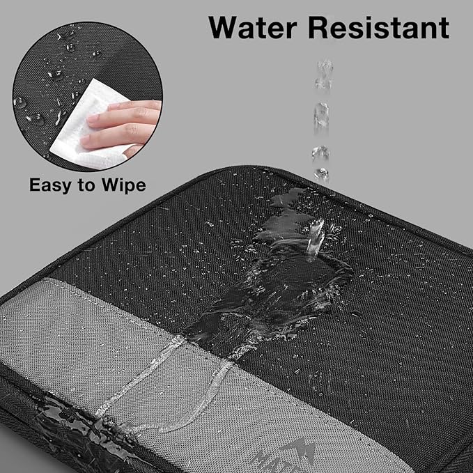 MATEIN Cord Organizer Travel Case 2 Pack, Water Resistant Tech Organizer Pouch for Small Electronic Accessories, Portable Electronics Case Carrying Bag for Cable, Changer, Earphone & Power Bank