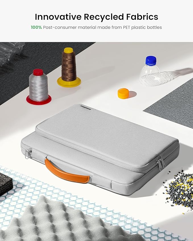 tomtoc 360 Protective Laptop Carrying Case for 14-inch MacBook Pro M5/M4/M3/M2/M1 Pro/Max 2025-2021, 12.9-13 Inch iPad Pro/Air, Water-Resistant MacBook Accessory Bag Sleeve