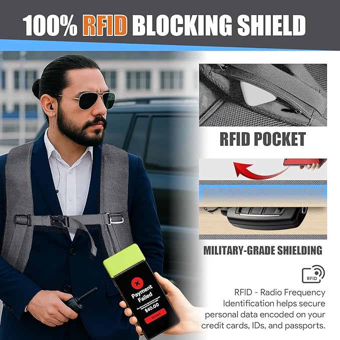 50L Travel Backpack, Carry On Backpack, Large Luggage TSA Flight Approved Anti-Theft Laptop Bag, Sturdy 17 Inch TSA Friendly Water Resistant College School Bag Gifts for Men,Grey