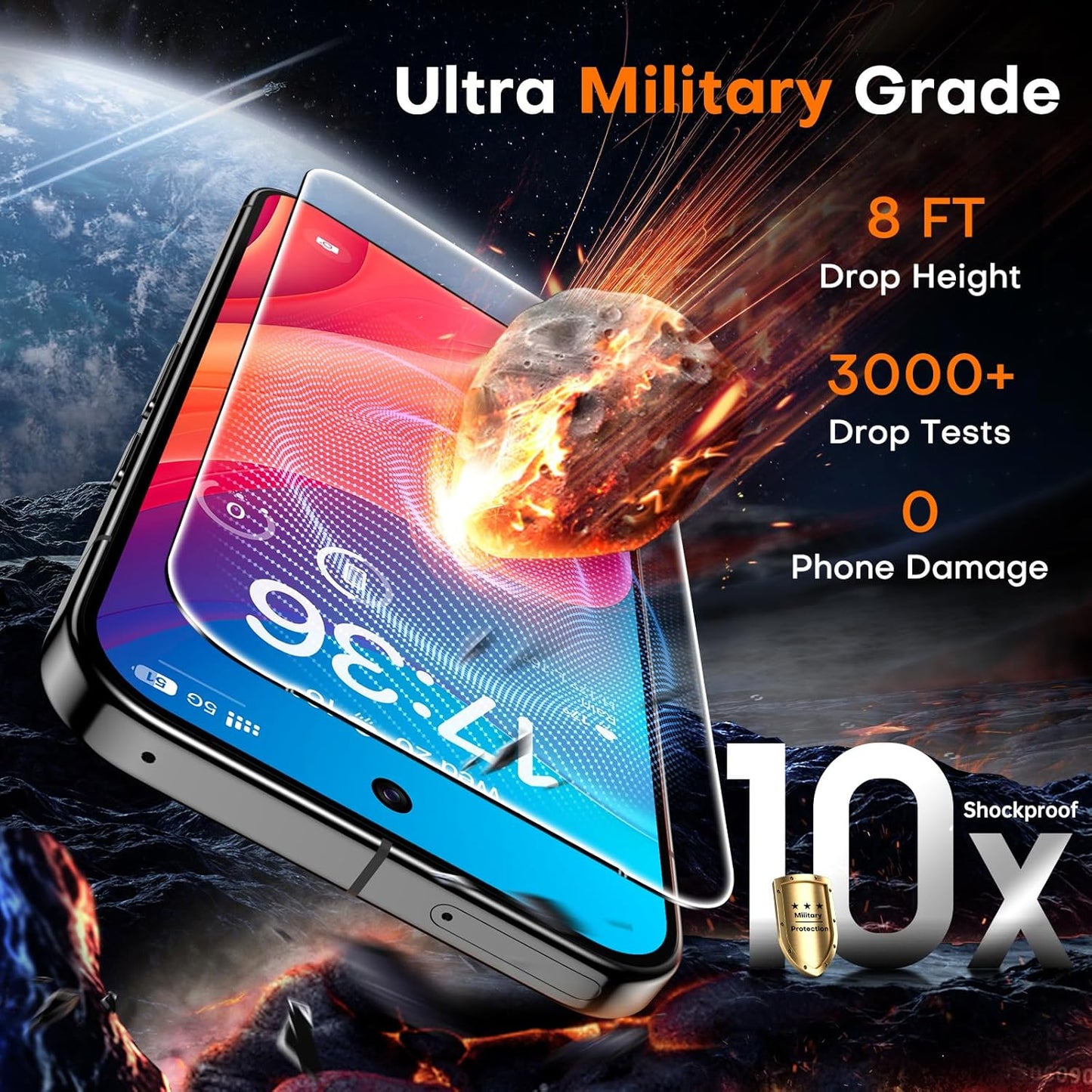 TOCOL for Google Pixel 10 Pro XL Screen Protector 6.7 9H Hardness Military Grade Shatterproof HD Tempered Glass for Full Coverage Easy Installation 2 Pack