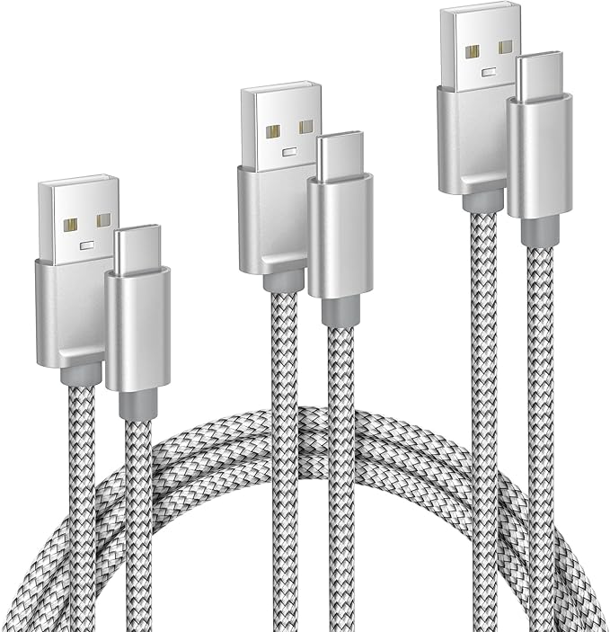 Elebase iPhone 17 16 Pro Max Charging Cable 1.5/3.3/6.6FT 3Pack,USB A to Type C Car Charger Cord,USBC Carplay Cable for New Apple iPad 10 Mini 8 Air 7,Airpods,Samsung Galaxy S25 S24 Ultra,Z Flip Fold