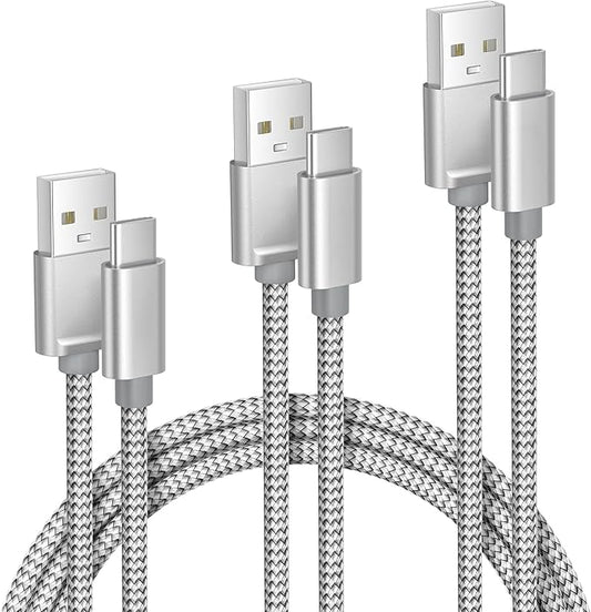 Elebase iPhone 17 16 Pro Max Charging Cable 1.5/3.3/6.6FT 3Pack,USB A to Type C Car Charger Cord,USBC Carplay Cable for New Apple iPad 10 Mini 8 Air 7,Airpods,Samsung Galaxy S25 S24 Ultra,Z Flip Fold