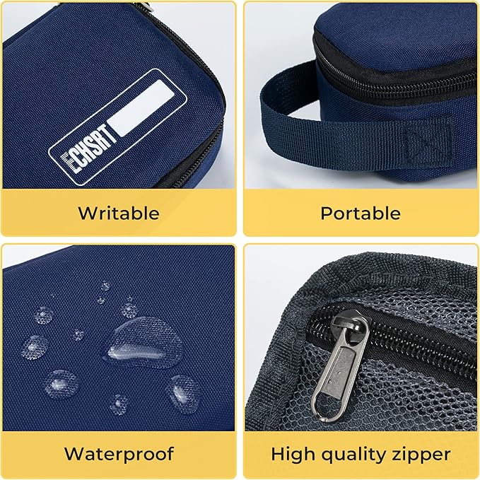 ECHSRT Large Pencil Case, Aesthetic Pen Pouch with Big Capacity, Minimalist Portable Stationery Bag with Handle for Office Organizer Aesthetic Pencil Cases