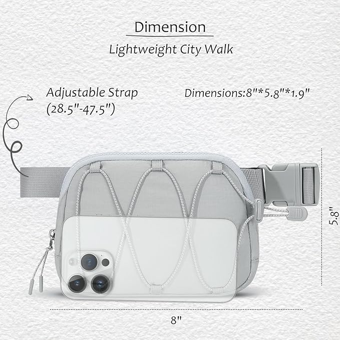 MAXTOP Small Crossbody Bags for Women Belt Bag Fanny Pack with Adjustable Strap