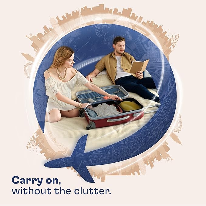 Shacke Premium 5 Packing Cubes Set - Lightweight Mesh Travel Luggage Organizers with Laundry Bag, 5-Piece Suitcase Storage System (Air Black)