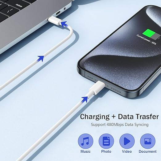 iPhone 17 16 15 Charger Fast Charging,2 Pack Type C Wall Charger Block with 3.3FT Fast Charging USB C to C Cable for iPhone 17/Air/17 Pro/17 Pro Max/iPhone 16/16 Pro/16 Pro Max/15 Pro,iPad Pro/AirPods