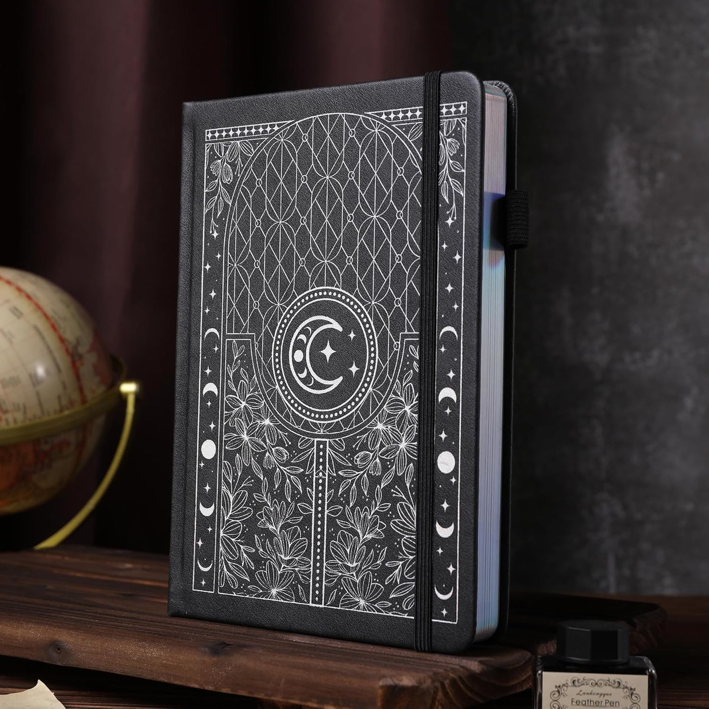 TIEFOSSI Bullet Dotted Journal Notebook, 160gsm 256 Numbered Thick Paper, A5 Hardcover Dotted Grid Diary for Women Men Work Writing, Bullet Dot Journaling, Drawing, 5.8 x 8.3 in