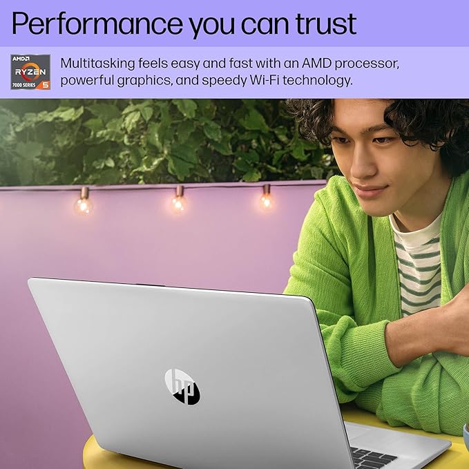 HP 2025 17.3 Touchscreen Laptop Computer, 17.3" 250 nits Anti-Glare Display, AMD Ryzen 5 (6-Core), 64GB RAM+2TB SSD, Windows 11 Pro, Fast Charge, AMD Radeon Graphics, Wi-Fi 6, w/Accessories