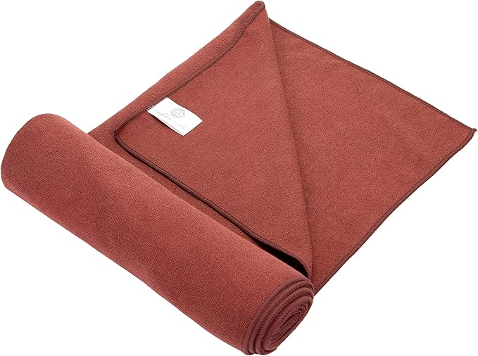 Yoga Mat Towel - Double Sided Microfiber Yoga Towel - Sweat Absorbent Non Slip Hot Yoga Towel - Lightweight, Quick Drying Pilates and Bikram Sweat Towel - 73''L x 26''W, Sedona