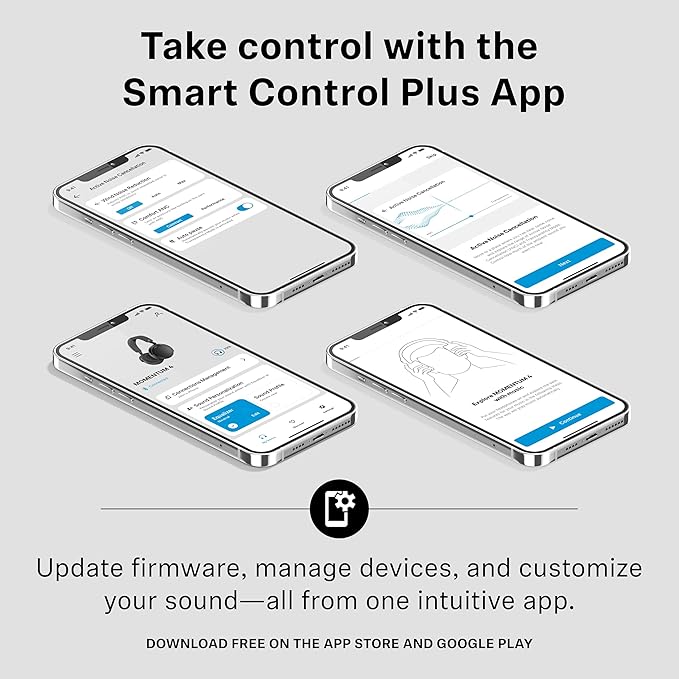 Sennheiser Consumer Audio Momentum 4 Wireless Headphones - Bluetooth Headset for Crystal-Clear Calls with Adaptive Noise Cancellation, 60h Battery Life, Lightweight Folding Design - Black/Copper