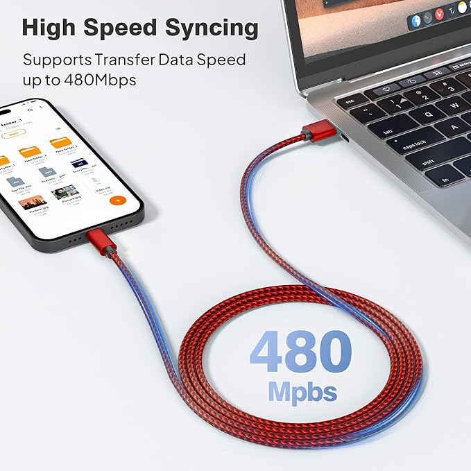 Elebase for Google Pixel 10 USB C Car Charger Cable 3 Pack 1.5/3.3/6.6FT,USBC Charging Cord for Pixel 9 XL Fold 8A,Moto Razr 50 60 Pro Ultra,Amazon Fire Max 11 Kindle Paperwhite 5 Kids,Nintendo Switch