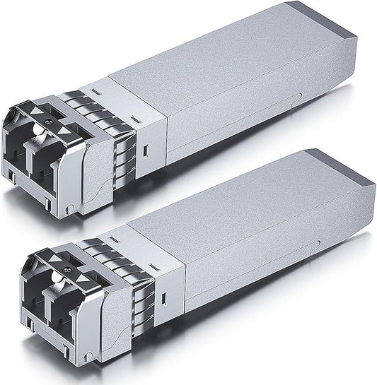 10Gtek SFP28 25GBase-SR Transceiver, 25G SFP+ SR Duplex LC MMF Optical Module for Cisco SFP-25G-SR-S, 850nm, DDM, up to 100m, 2-Pack