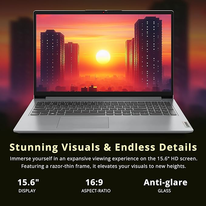 Lenovo IdeaPad 1 15.6" HD Laptop, Intel Pentium Silver N6000, 20GB RAM, 1.16TB Storage (1TB SSD+160GB Docking Station Set), Intel UHD Graphics, Num Pad, Webcam, 1 Year Office 365, Win 11 S, Gray