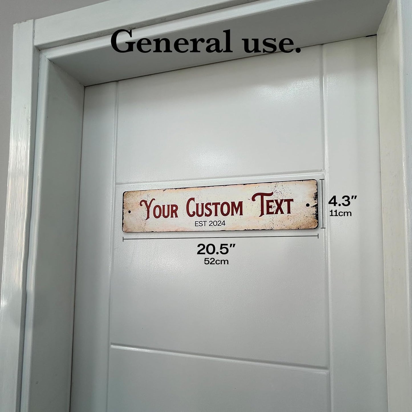 Custom Wooden Wall Sign, Personalized Rustic Wall Plaque, General Use Indoor Decor, Office, Room, Coffee Corner, Shed, Hallway Nameplate, Custom Sign with Any Text