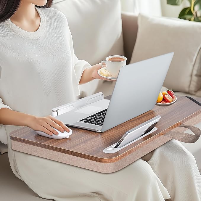 wishacc Lap Desk 24 inches Extra Large - Versatile and Comfortable for Work and Leisure