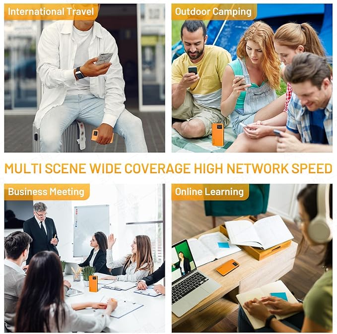 RoamWiFi 4G LTE Mobile Hotspot Router, Worldwide Portable High Speed Hotspot with US 10GB & Global 1GB Data 30Day, 10 Devices No SIM Card Needed,Pocket Hotspot for Travel in 170+ Countries