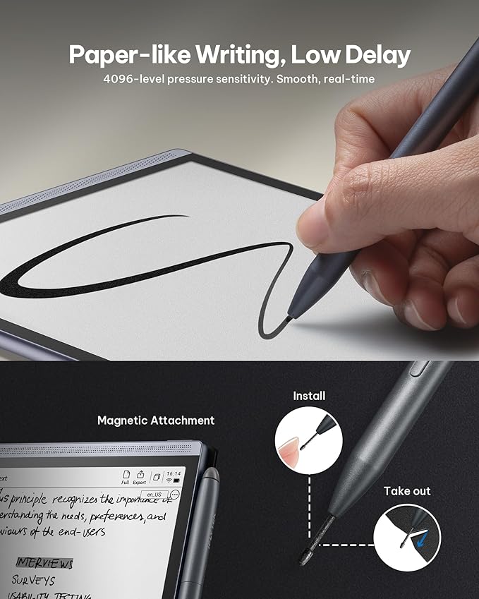 iFLYTEK AINOTE Air 2 AI Paper Tablet Writing Tablet, 8.2-inch Digital Notebook with Pen, Voice-to-Text Transcription, Multi-Languages Chatgpt Support