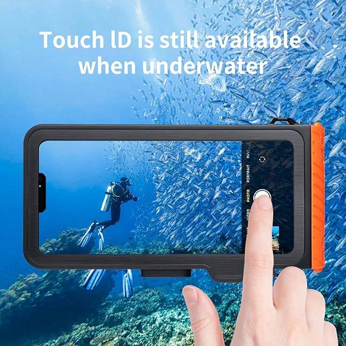 Waterproof Selfie Stick with Phone Case - Professional Underwater Touchscreen Case, Universal Bluetooth Selfie Stick for All Phones, Perfect for Snorkeling, Swimming & Travel