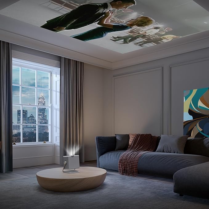 Hisense M2 Pro, Triple Laser Smart Portable Lifestyle Projector, 4K UHD, 65” – 200”, 1,300 Lumens, Dolby Vision,Optical Zoom, Intelligent Screen Adjustments, Vidaa OS, Netflix Included (2025 Model)