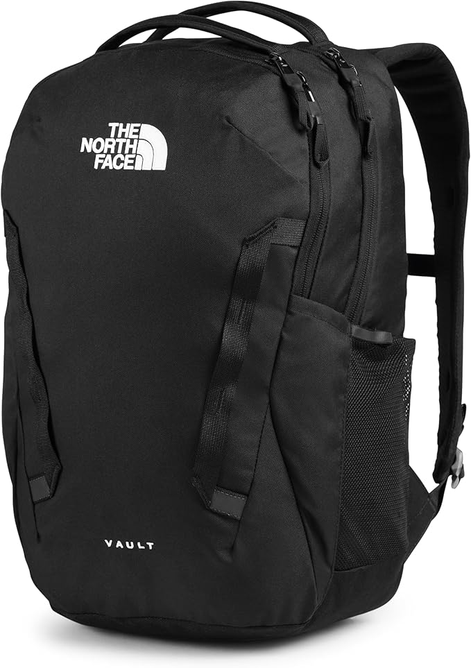 THE NORTH FACE Vault Everyday Laptop Backpack | Commuter Travel Bag with Water-Repellent Finish, Spacious Main Compartment, TNF Black, OS