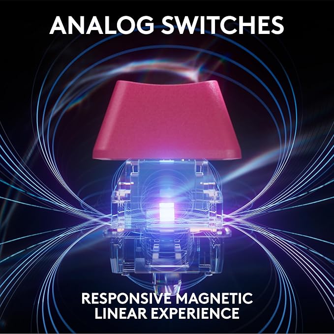 Logitech G PRO X TKL Rapid Tenkeyless Wired Gaming Keyboard with Magnetic Analog Switches, RGB - Magenta, PC Gaming Keyboards, Pro