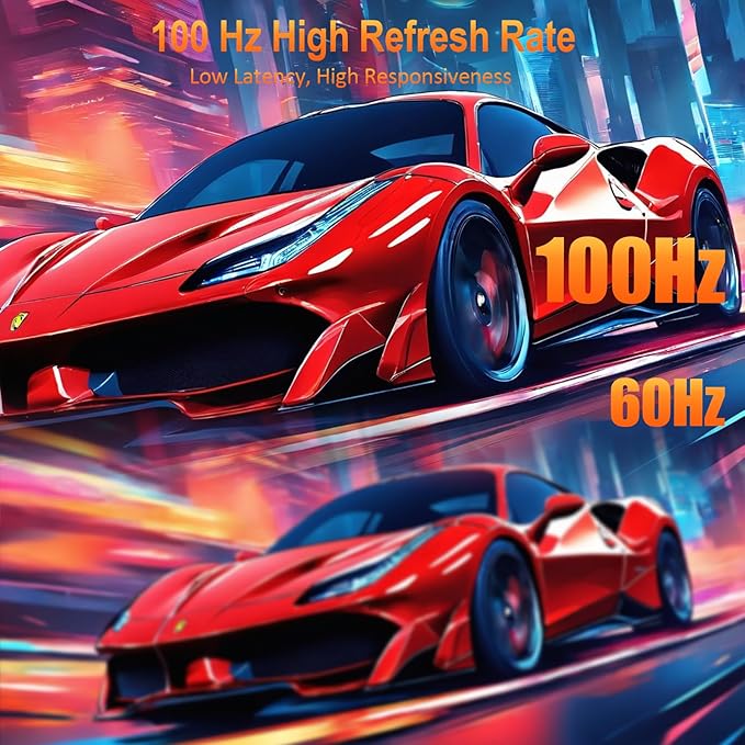 Portable Monitor, 1080P FHD 100Hz IPS Screen, 125% sRGB HDMI USB-C External Monitor for Laptop PC, Travel Second Display with Kickstand Case (18.5)