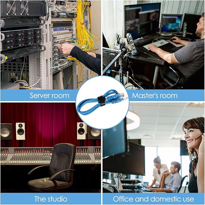 200PCS Reusable Cable Ties Wire Ties Cord Organizer Cable Organizer Adjustable Cable Management 4+6+8+10 inch 5 Colors