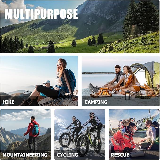 1L Hiking Collapsible Water Bottles, 4-Pack 33OZ BPA-Free Foldable Backpacking Water Bottle for Travel Camping Hiking