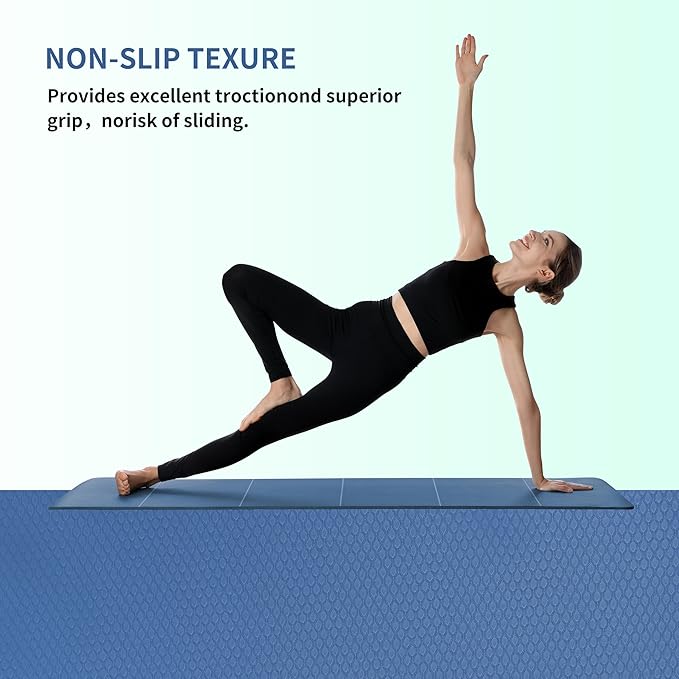 PROIRON Foldable Yoga Mat 0.24"/0.16" for Home Workout & Travel, Non Slip Travel Yoga Mats with Carry Bag, Packable Yoga Mat for Home Gym, Pilates, Fitness,Stretching