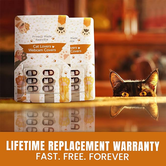 MESMOS Webcam Cover Slide, Cat Lovers Gifts for Women, Cat Lover Themed Thing, Mom Gifts for Women, Laptop Camera Cover Slide Cute (Small)
