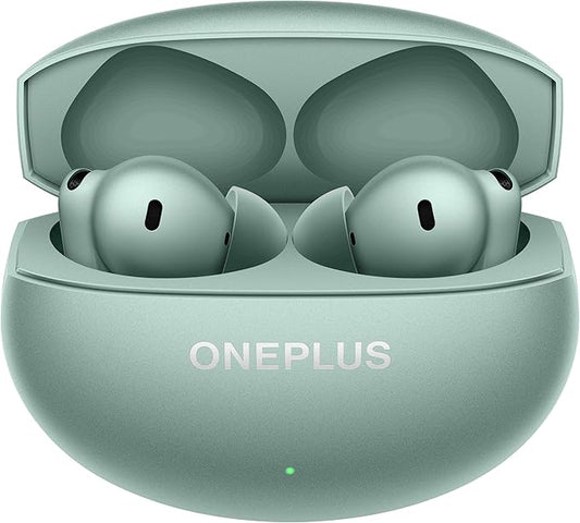OnePlus Buds 4 Bluetooth Wireless Earbuds, Zen Green, E513A, in-Ear, True Wireless with Active Noise Cancellation