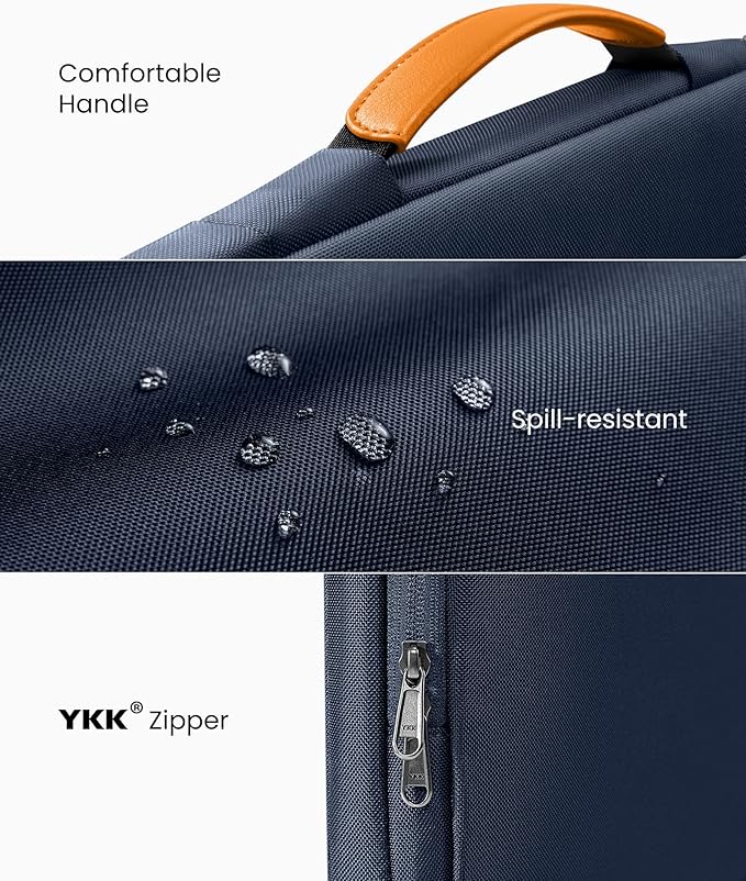 tomtoc 360 Protective Laptop Carrying Case compatible with 14-inch MacBook Pro M4/M3/M2/M1 Pro/Max 2024-2021, 12.9-13 Inch iPad Pro/Air, Water-Resistant MacBook Accessory Bag Sleeve