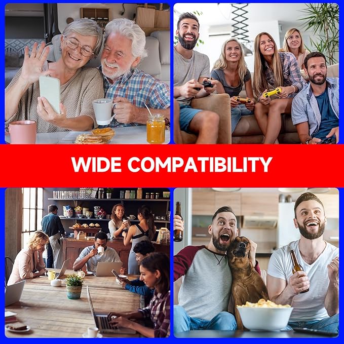 2026 WiFi Extender Signal Booster for Home, 15000sq.ft Wireless Internet Repeater, Long Range WiFi Booster and Signal Amplifier w/Ethernet Port, WiFi Router Extender Support 99% Devices, 1-Tap Setup