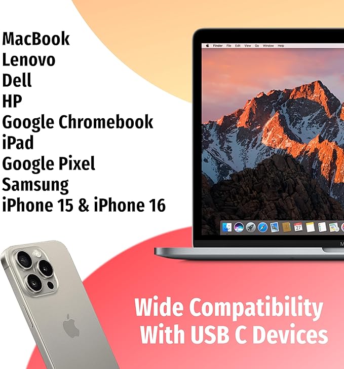 Symphonized Premium Wooden iPhone Earphones Wired (USB C) Deep Bass Sound, 3D Sound, Microphone Volume Control, 90% Noise Cancelling for Type C Devices. Earphones for iPhone 15 to 17 & Android